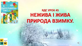 ЯДС  1 клас УРОК 45 НЕЖИВА І ЖИВА ПРИРОДА ВЗИМКУ.