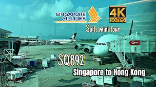 Singapore Airlines disappearing A380 flight route🥲 Singapore to Hong Kong SQ892