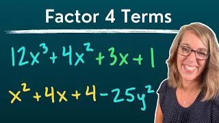 Factor By Grouping with 4 Terms | Plus Shortcut for Factoring 4 Terms