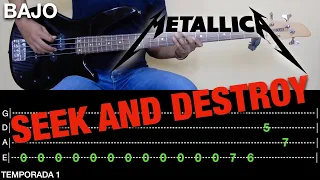 Seek and Destroy - Metallica // Video-Guía + Tabs (Bass Cover) || Temp. 1 || El Richi!