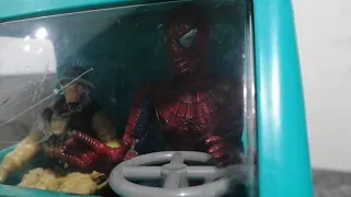 Brooklyn 99 car scene with spiderman