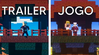 TRANSFORMANDO MINECRAFT NO TRAILER DO JOGO