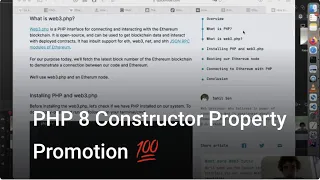 PHP 8 Constructor Property Promotion 💯