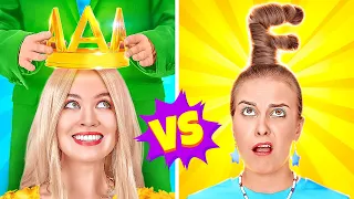 REICHE VS ARME PRINZESSIN || Ist hart, ein Mädel zu sein! Populär VS Nerd! Storys auf 123 GO! TRENDS