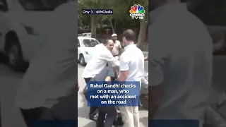 Rahul Gandhi Checks On A Man, Who Met With An Accident On The Road | "Aapko Chot To Nahi Lagi"