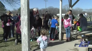 Bikers Against Child Abuse visit Firth egg hunt