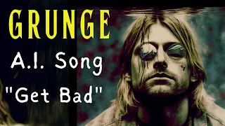 "Get Bad" - Grunge/Nirvana Inspired A.I. (Artificial Intelligence) Song - OpenAI - Real Singer