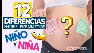 12 DIFERENCIAS entre el Embarazo de NIÑO Y NIÑA 🤫🔍 ¡Descúbrelo HOY!