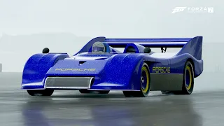 1973 Porsche 917/30 can-am around the top gear test track with wet lap Forza Motorsport 7 (1.09.5)