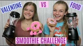 Valentine vs Food Smoothie Challenge ~ Jacy and Kacy