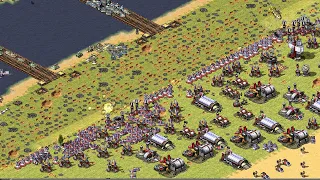 Red Alert 2 | Extra hard AI | 7 vs 1 | The hill conquer Map | America | us