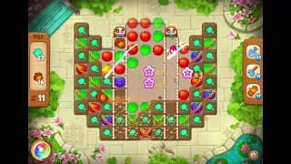 GardenScapes Level 1957 no boosters (18 moves)