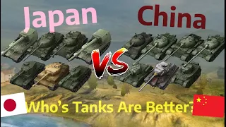 China VS Japan - NATION vs NATION (Who Wins?) | WOT BLITZ