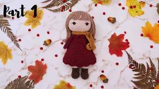 AUBREY | PART 1 | HEAD, HAIR | HOW TO CROCHET | AMIGURUMI TUTORIAL