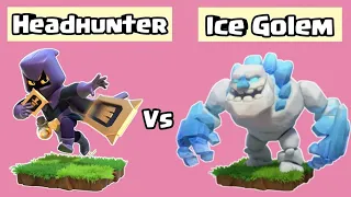 who is best cc troop headhunter vs ice Golem