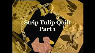 "Strip Tulip Quilt Part 1" Grandmothers Garden