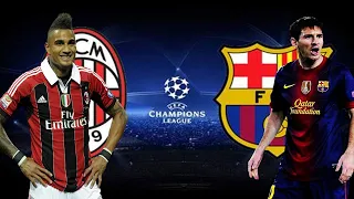 AC Milan vs Barcelona 2-0 Leg 1 UCL Stage Group 2012-2013 All Goals and Highlight Resume