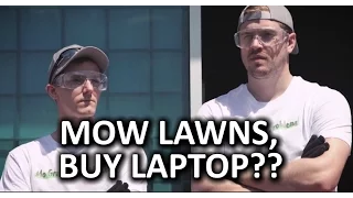 Summer Job Mowing Lawns - Can you Earn a Laptop?