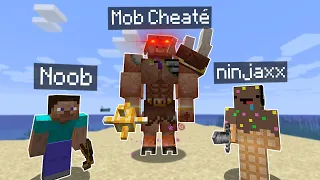 J'ai troll un Noob avec des Mobs Cheaté sur Minecraft..