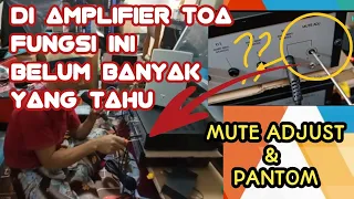 Fungsi Mute Adjust dan Phantom Amplifier TOA untuk Apa? Berikut Penjelasan Cara Kerjanya#audiomesjid