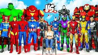 THE AVENGERS COMIC Fight Against TEAM IRON MAN Rescue Lara Croft - EPIC SUPERHEROES WAR