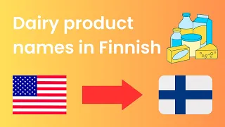 Dairy product names in Finnish | Learn Finnish language Easily for Beginners
