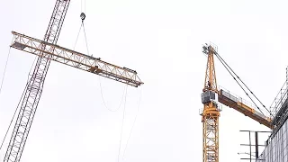 Disassembly of a tower crane, as seen from below - We bid farewell to tower crane #2