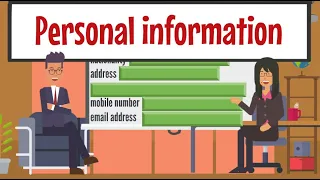 LEARN ENGLISH WITH CONVERSATION - PERSONAL INFORMATION