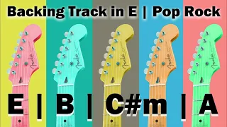 BACKING TRACK in E Major | Pop Rock | 110 Bpm