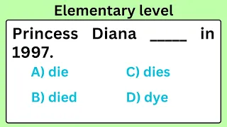 English Grammar Quiz part 21 Elementary level Time English #englishtest #english