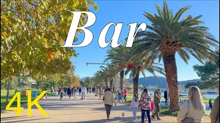 Bar Montenegro 🇲🇪 November Walk ☀️ 2023 4K HDR Walking Tour ▶︎Captions