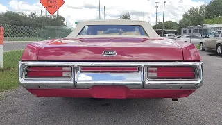 1972 Ford LTD Convertible 351 V8 Startup and Test-drive