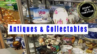 Thrift With Me: Vintage Glass, Home Decor, Antiques & Collectables PACKED SHELVES! 4k