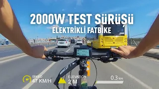 Elektrikli Fatbike ile Trafikte 5KM Performanslı Kullanım Testi (2000W)