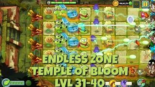Plants vs Zombies 2 - Lost City | Endless Zone All Max Level Plants Test Level 31 - 40
