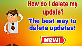 How to Uninstall Windows 10 Update / The most amazing method