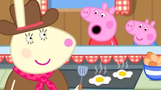 Peppa Pig Goes To An American Diner 🐷 🍩 We Love Peppa Pig
