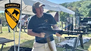 Vietnam Vet / Door Gunner Shooting an M60 (first time since Vietnam)