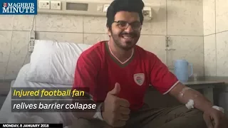 Injured football fan relives barrier collapse