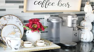 KITCHEN COUNTERTOP DECOR IDEA|COFFEE BAR