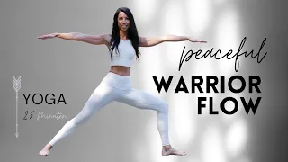 Peaceful Yoga Warrior Flow | für Erdung, Energie & Fokus | all Level | 20 Min.starke Beine/Arme Core