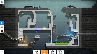 Bridge Constructor Portal Proficiency Level 24, No Stickman Fall, No Bridge Collapse Solution.