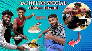 Bachelor special chicken biriyani with friends 🍲🍽️ part -01 💥#afsarzone