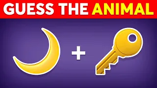 Guess the ANIMAL by Emoji? 🐶 Monkey Quiz