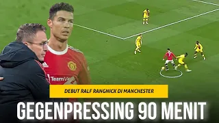 Ronaldo Ikut Pressing Sepanjang 90 Menit !!! Inilah Gaya Permainan Rangnick Di Laga Debut Manchester