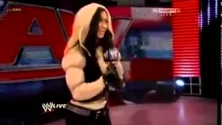 Kaitlyn Vs Aksana + AJ interrupts WWE Raw 24 June 2013