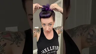 Quick Rockabilly Updo #updo #updotutorial #hairtutorial #hairstyle #rockabilly #howto #hair #pinup