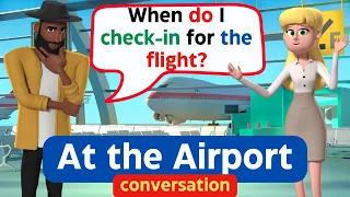 At the Airport English Conversation- English Conversation Practice - Improve Speaking Skills