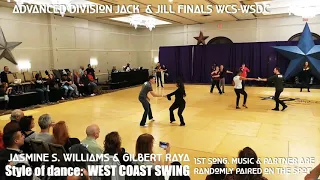 1st Song Advanced J&J WCS Jasmine S. Williams & Gilbert Raya at Midnight Madness West Coast Swing