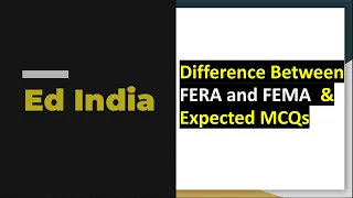 Difference Between FERA and FEMA | International Business | NET-JRF | Commerce | Management